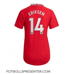 Manchester United Christian Eriksen #14 Hemma Matchtröja Dam 2022-23 Kortärmad